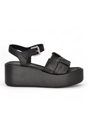Zatterone in pelle colore nero. ELVIO ZANON | EB0904-NERO
